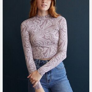 Pacsun Pac Cares purple long sleeve top XS